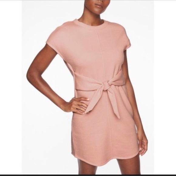Athleta Dresses & Skirts - Athleta Embrace sweatshirt tie front dress